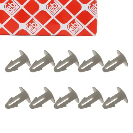 10x febi 100504 Clip Befestigungsclips f&uuml;r MERCEDES/8 W114 W115 W123 W116 W126 0009871015