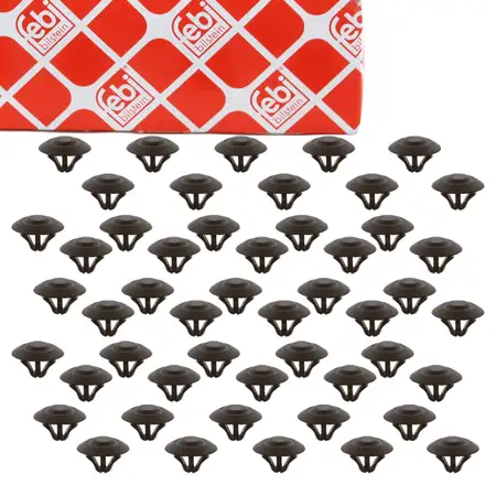 50 febi Clip fastening clips for MERCEDES W203, W204, W211, W212, W220 0019880325