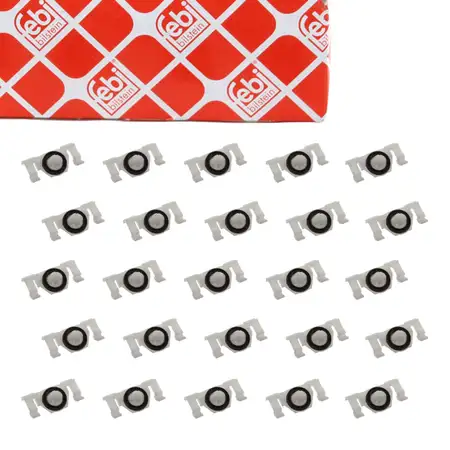 25x febi 47942 Clip Klemme Befestigungsclips f&uuml;r MERCEDES W211 S211 C219 W221 2119880578