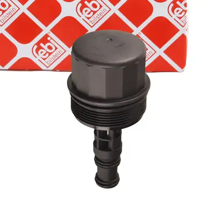 febi 172897 Oil Filter Housing Cover for MERCEDES W203, W204, C209, W212, W164, R230, Viano, Vito