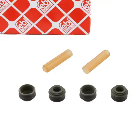 4x febi Ventilschaftabdichtung 6mm f&uuml;r MERCEDES W169 W202 S204 W210 W124 W163 W639 W463