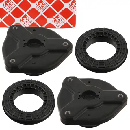 2x febi Federbeinlager Domlager + W&auml;lzlager f&uuml;r MERCEDES W204 C204 S204 A207 C207 vorne