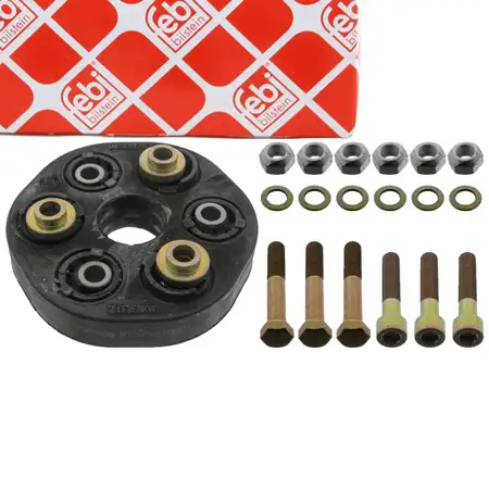 febi 03628 Hardyscheibe f&uuml;r MERCEDES 190 W201 W124 200 E 220/250 D vorne 1244100015