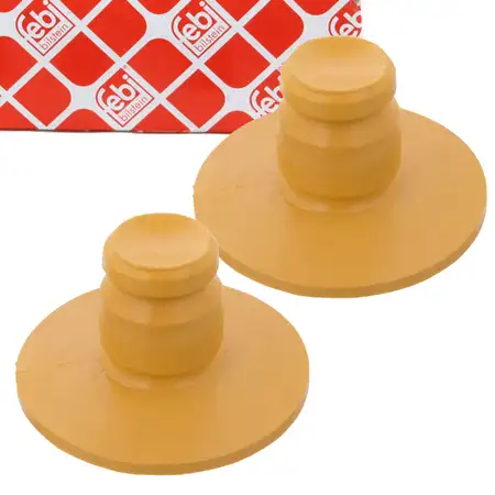 2x febi 38228 Anschlagpuffer Gummianschlag Gummilager f&uuml;r OPEL G H hinten oben 424764