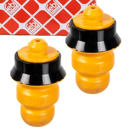 2x febi Anschlagpuffer Gummianschlag f&uuml;r CITROEN C-Elysee PEUGEOT 207 207+ hinten 516680