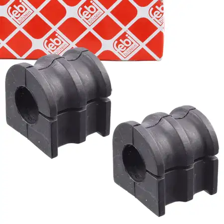 2x febi 101935 Stabilisatorlager Stabilager f&uuml;r RENAULT Clio 3 Vorderachse 7701062549
