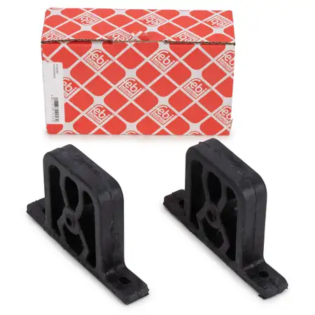 2x febi 12253 Auspuffgummi f&uuml;r BMW 3er E36 316-328i 8er E31 840/850i 18211723101