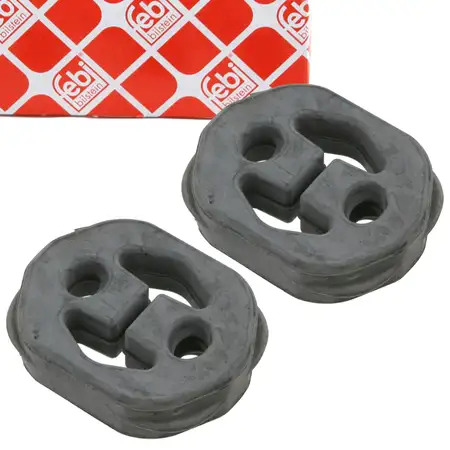 2x febi 23512 Auspuffgummi f&uuml;r VW Golf 5 Touran AUDI A3 8P1 SKODA Octavia 1 2 1K0253147C