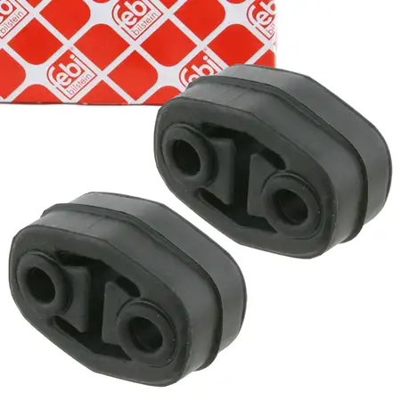 2x febi 23652 Auspuffgummi f&uuml;r AUDI 80 B4 2.0/2.3 E 2.6 2.8 8A0253147