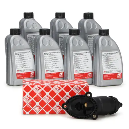febi Hydraulikfilter + 7L Getriebe&ouml;l 0AW CVT-Multitronic f&uuml;r AUDI A4 B8 A5 8T 8F A6 C7 4G