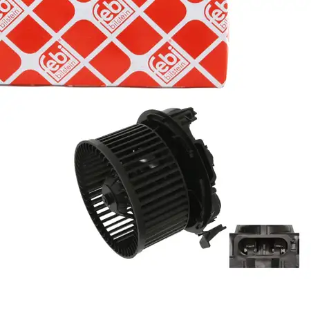 febi 40176 Innenraumgebl&auml;se Gebl&auml;semotor f&uuml;r RENAULT Megane 2 mit Klimaanlage 7701057555