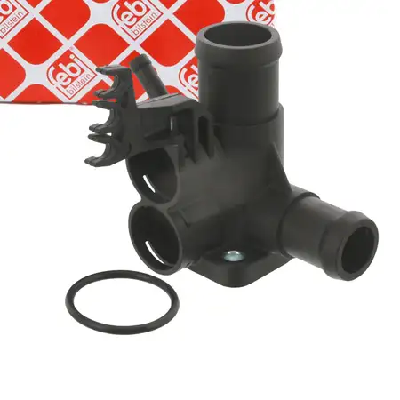 febi K&uuml;hlmittelflansch f&uuml;r VW Golf 3 4 Passat 3A 1.8 2.0 Caddy 2 Polo 1.6 SEAT Ibiza 2
