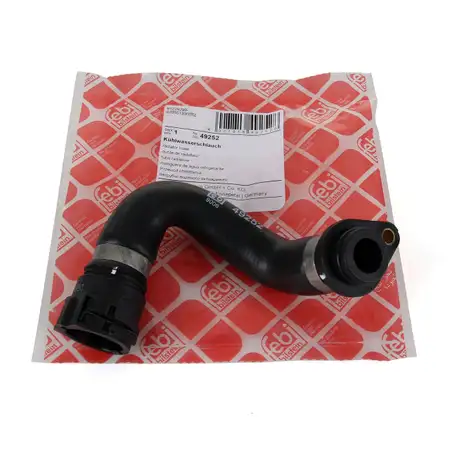 febi 49252 Radiator Hose for BMW 1 Series E81, E87; 3 Series E46, E90, E91; 316-318i (right side) 11537572158