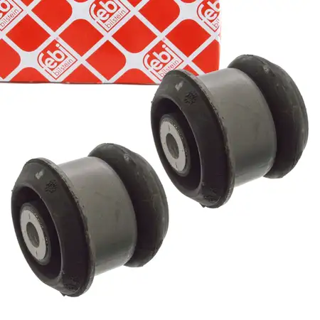 2x febi 07609 Lagerung Vorderachslager Tonnenlager Buchse f&uuml;r AUDI 100 A6 4A C4 vorne