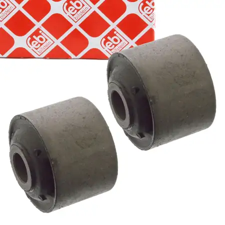 2x febi 07620 Lagerung Hinterachslager Tonnenlager f&uuml;r AUDI 80 90 Cabrio Coupe B2 hinten