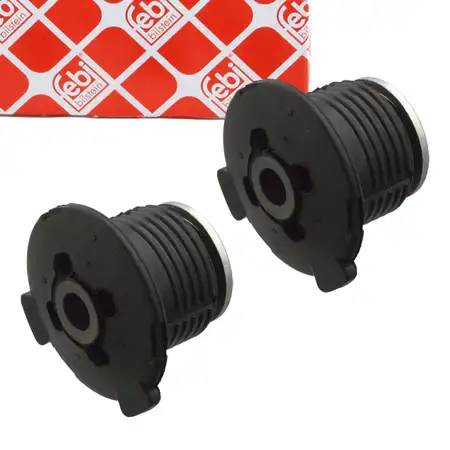 2x febi 09143 Lagerung Vorderachslager Tonnenlager Buchse f&uuml;r RENAULT B48 vorne 7700767685