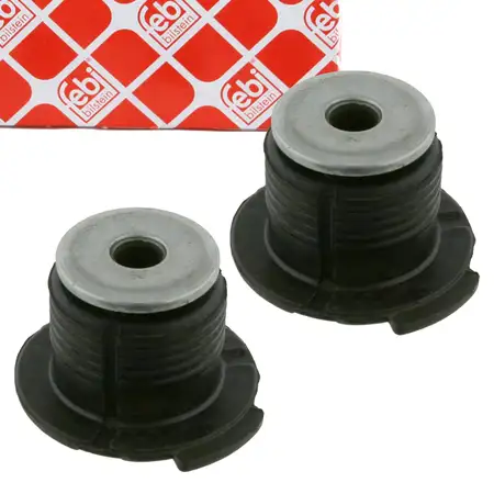 2x febi 09142 Lagerung Vorderachslager Tonnenlager Buchse f&uuml;r RENAULT B48 vorne 7700767684