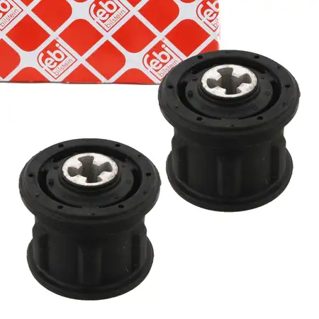 2x febi 09816 Lagerung Hinterachslager Buchse f&uuml;r FORD Escort 6 Fiesta 4 MAZDA 3 hinten