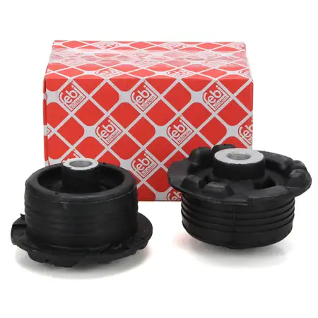 2x febi 14549 Achsk&ouml;rperlager Tonnenlager Lagerung Achsk&ouml;rper f&uuml;r OPEL Omega B hinten