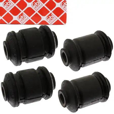 4x febi Querlenkerlager Gummilager Buchse f&uuml;r VW California Transporter T4 vorne oben