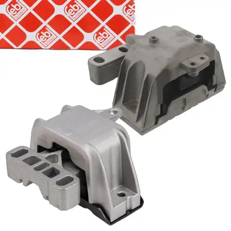 2x febi Motorlager Getriebelager f&uuml;r VW Golf 4 8L1 Leon 1M 1 1.4 1.6 links + rechts