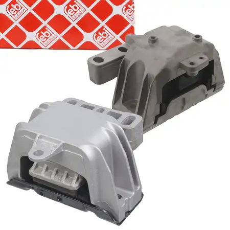 2x febi Motorlager Getriebelager f&uuml;r SEAT Leon 1M SKODA Octavia 1.9 TDI 100 links + rechts