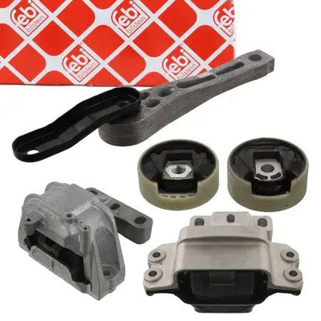 febi Motorlager Getriebelager Set f&uuml;r VW Golf 5 Jetta Touran 1.4 TSI 140/170 mit Automatik