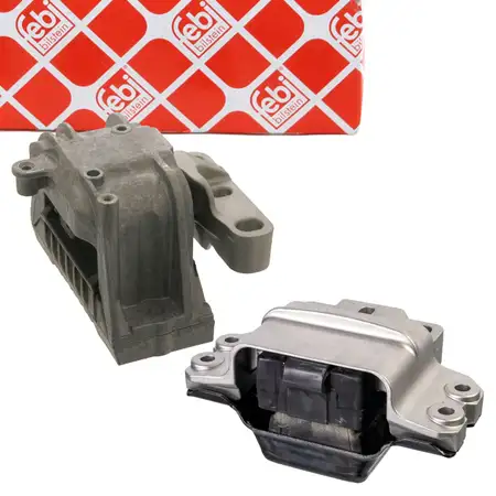 2x febi Motorlager f&uuml;r VW Golf 6 Touran A3 8P Leon 1P Octavia 2 Yeti 1.2 TSI mit Schaltung