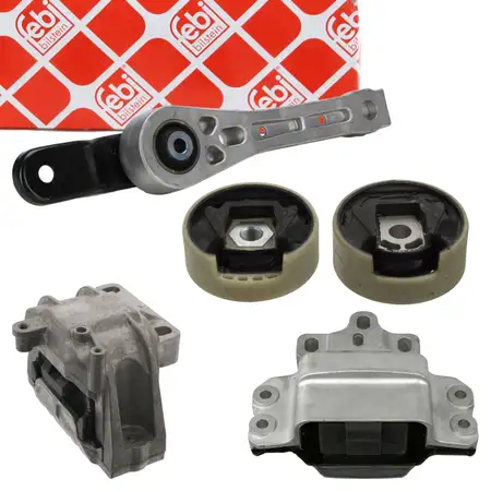 febi Motorlager Getriebelager Set f&uuml;r VW Golf 6 2.0 GTI SKODA Octavia 2 1.8 TSI mit
