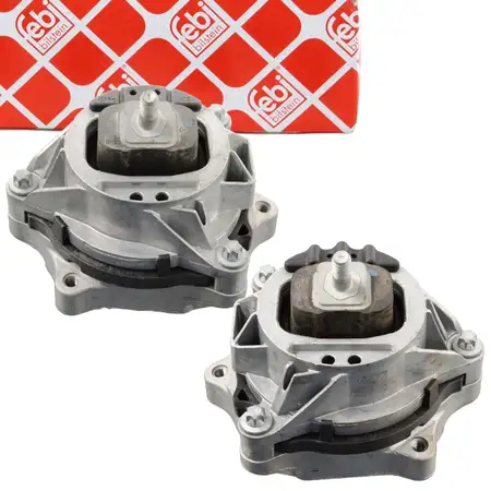 2x febi Hydraulic Engine Mounts for BMW F20, F21, F22, F23, F30, F31, F33, F32 (B48) &ndash; Left and Right