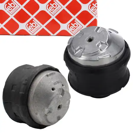 2x febi engine mounts (hydraulic) for MERCEDES W203, S203, CL203, C209, OM612, OM646 (left + right)
