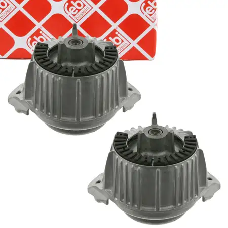 2x febi Motorlager Hydrolager f&uuml;r MERCEDES C-Klasse W204 S204 C320/350CDI OM642 vorne