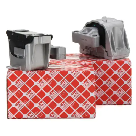 2x febi Motorlager f&uuml;r VW Golf 4 Bora SEAT Leon Toledo 2 SKODA Octavia 1 vorne