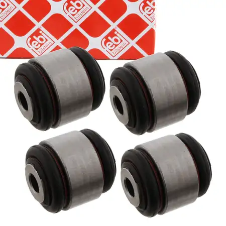 4x febi Lagerung Hinterachslager f&uuml;r OPEL Vectra B SAAB 9-5 YS3E hinten 423121/90496700