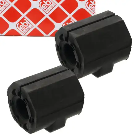 2x febi 02757 Stabilisatorlager f&uuml;r VW Polo Derby 86 86c AUDI 50 863 vorne