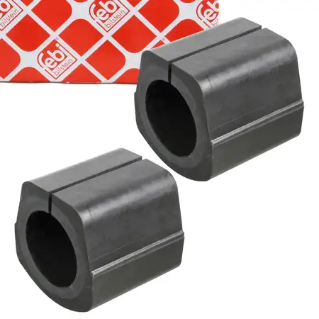 2x febi 07197 Anti-roll bar bushings for MERCEDES T1 601, 602, 611 (front) 6023260282