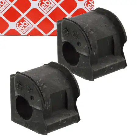 2x febi 09519 Stabilisatorlager f&uuml;r VW Golf 2 3 Jetta 2 Vento SEAT Ibiza 2 vorne 191411314