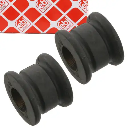 2x febi 14948 Stabilisatorlager f&uuml;r MERCEDES 190 W201 W124 C124 vorne 2013234985