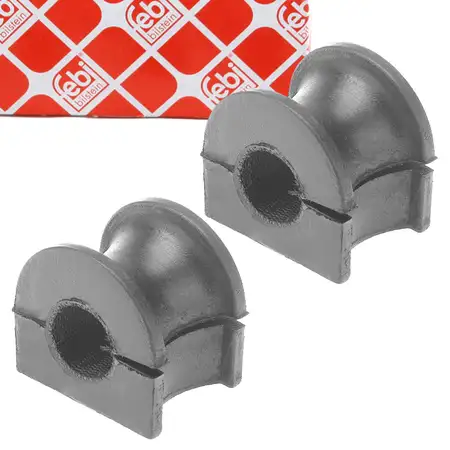 2x febi 18876 Stabilisatorlager f&uuml;r FORD Escort 5 6 Fiesta 3 4 Orion 3 Puma vorne/hinten