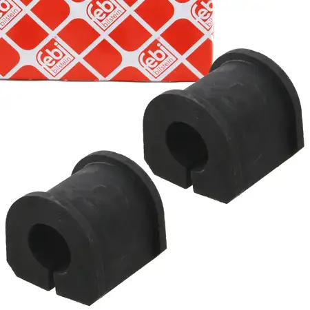 2x febi 31067 Stabilisatorlager f&uuml;r FIAT Croma 194_ OPEL Signum Vectra C SAAB 9-3 hinten