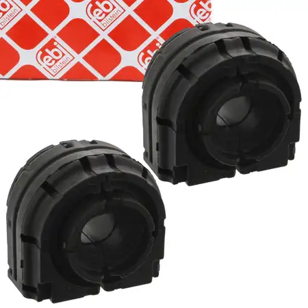 2x febi 32821 Stabilisatorlager f&uuml;r VW Golf 5 6 Variant Jetta 3 4 hinten 1K0511327BA