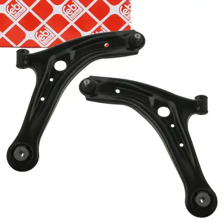2x febi Querlenker + Lager + Traggelenk f&uuml;r FORD Fiesta 5 MK5 6 MK6 vorne unten