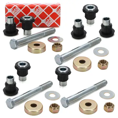 4x febi 05841 Reparatursatz Umlenkhebel f&uuml;r MERCEDES/8 W115 W123 W126 W108 W109 R107