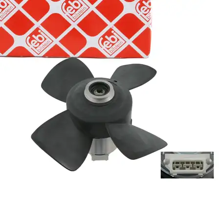 febi 6995 Motorl&uuml;fter Motork&uuml;hler f&uuml;r AUDI 100 C3 80 B2 B3 90 B3 Passat B3/B4 327959455A
