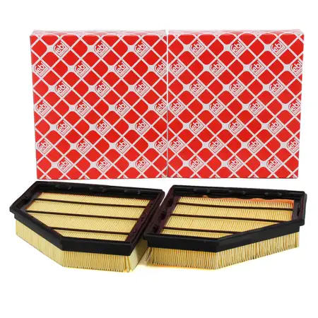2x febi Luftfilter f&uuml;r BMW 5er G30 M550i 7er G11 750i X7 G07 M50i N63 links + rechts