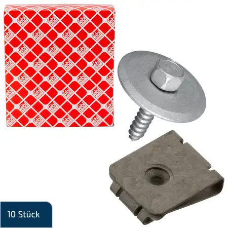 20tlg febi Montagesatz Unterbodenschutz Unterfahrschutz f&uuml;r MERCEDES-BENZ