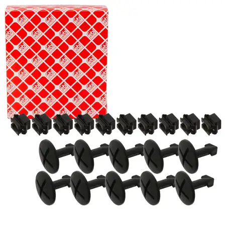 20tlg febi Montagesatz Unterbodenschutz Unterfahrschutz f&uuml;r AUDI SEAT SKODA VW