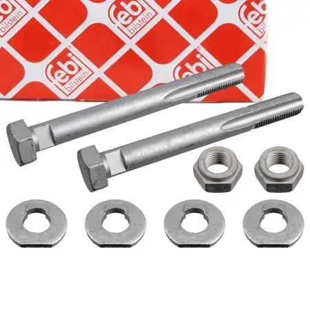 2x febi 100930 Sturzkorrekturschraube f&uuml;r MERCEDES W211 S211 W220 vorne unten 2209900099