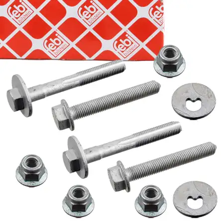 2x febi Montagesatz Lenker f&uuml;r VW Golf 7 8 Passat B7 B8 Sharan Tiguan Touran A3 8Y hinten