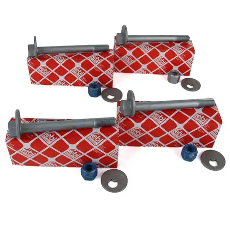 4x febi Montagesatz Querlenker f&uuml;r MERCEDES 190 W201 E-KLASSE W124 R129 vorne